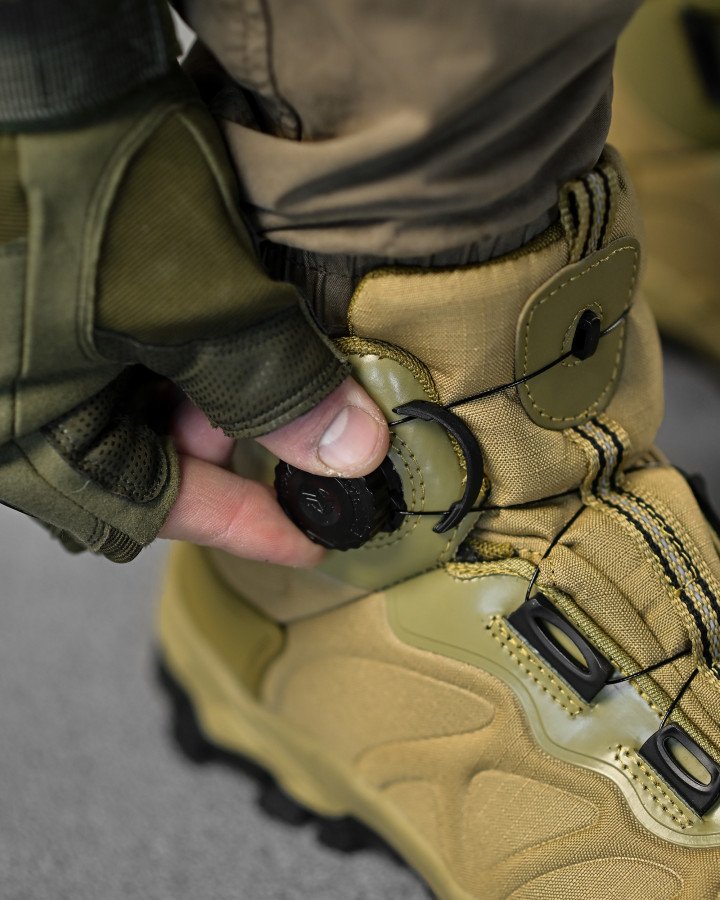 Тактичні черевики на автошнурівці койот - Зображення 5