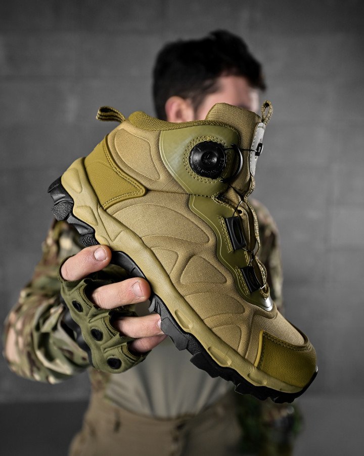 Тактичні черевики на автошнурівці койот - Зображення 4