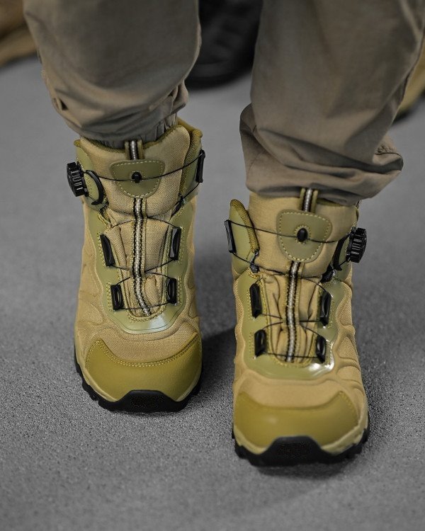 Тактичні черевики на автошнурівці койот - Зображення 2