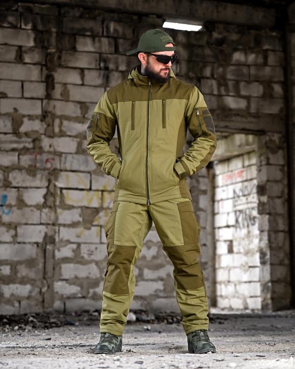 Зимовий тактичний костюм гірка retouch на флісі олива - Зображення 8