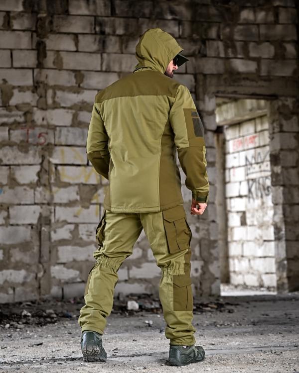Зимовий тактичний костюм гірка retouch на флісі олива - Зображення 7