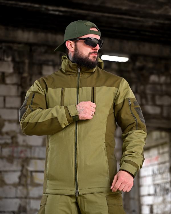 Зимовий тактичний костюм гірка retouch на флісі олива - Зображення 6