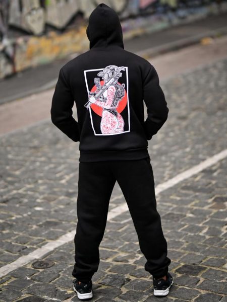 Зимній мілітарі костюм на флісі girl black