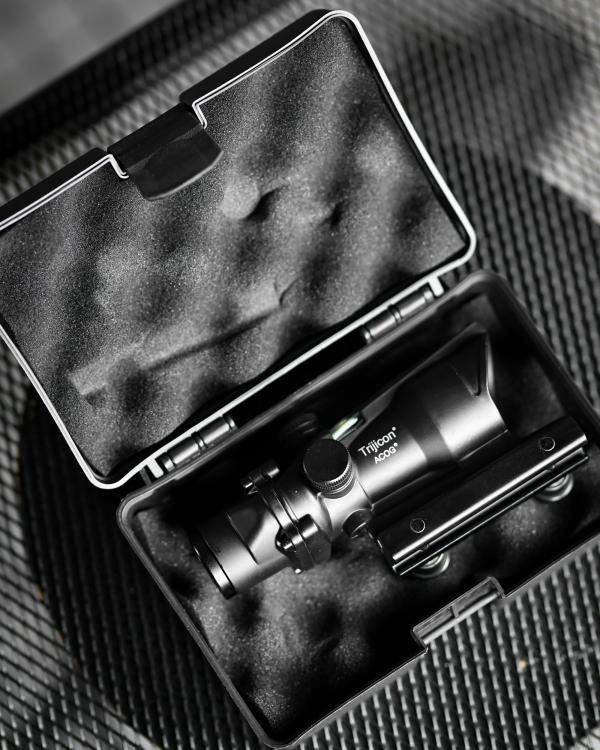 Оптичний коліматорний призматичний приціл trijicon acog на ак - Зображення 6