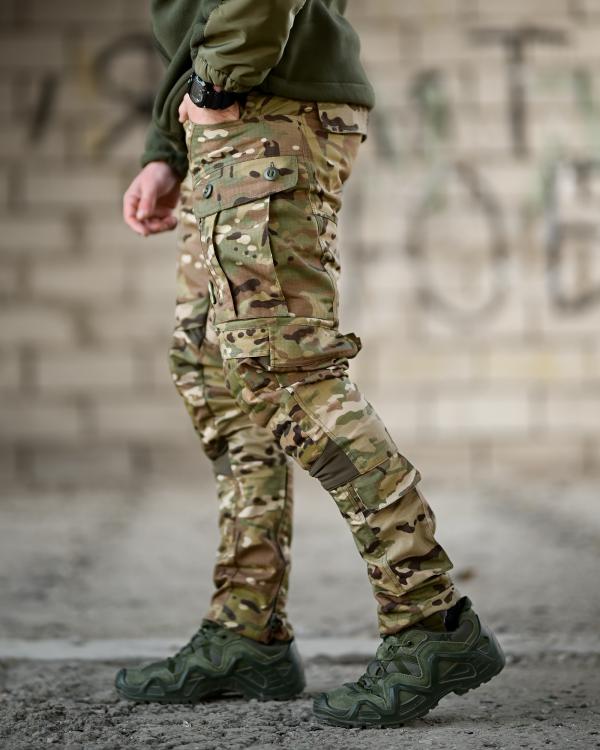Зимові штурмові тактичні штани tomahawk tactical мультикам - Зображення 9