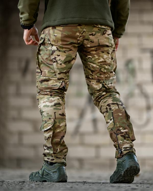Зимові штурмові тактичні штани tomahawk tactical мультикам - Зображення 7