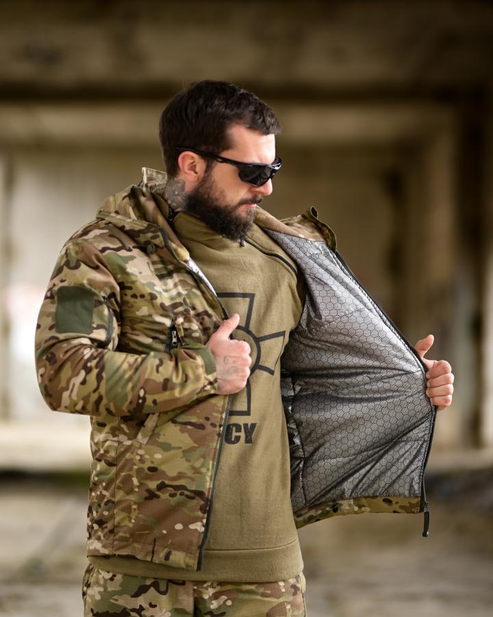 Зимова тактична куртка 7.62 omni-heat мультикамматеріал: - Зображення 7