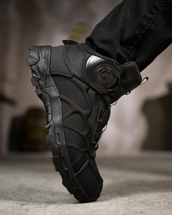 Тактичні черевики на автозав'язці чорні - Зображення 4