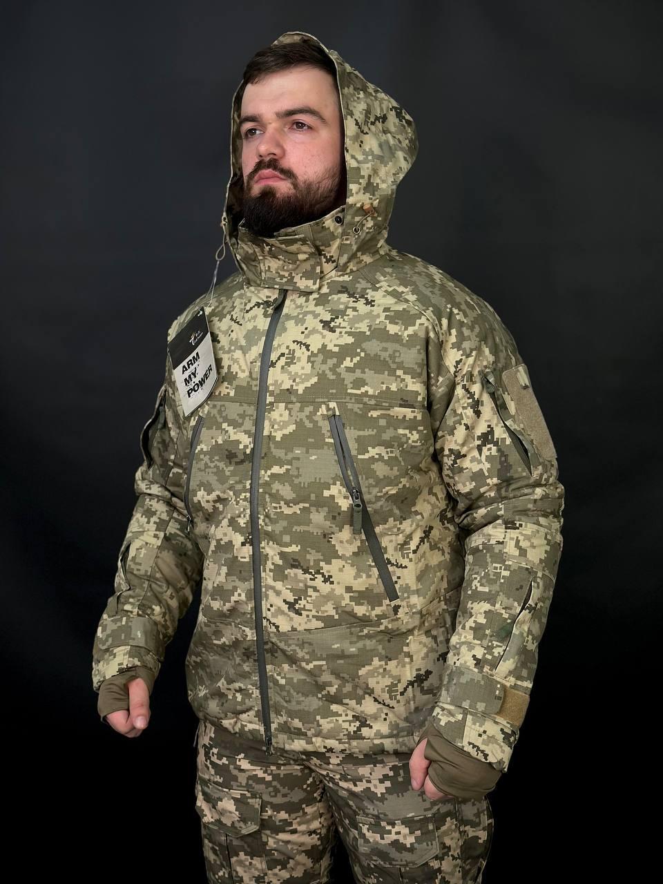 Тактична військова тепла зимова куртка Call Dragon 3.0 на Omni Heat Піксель - Зображення 5