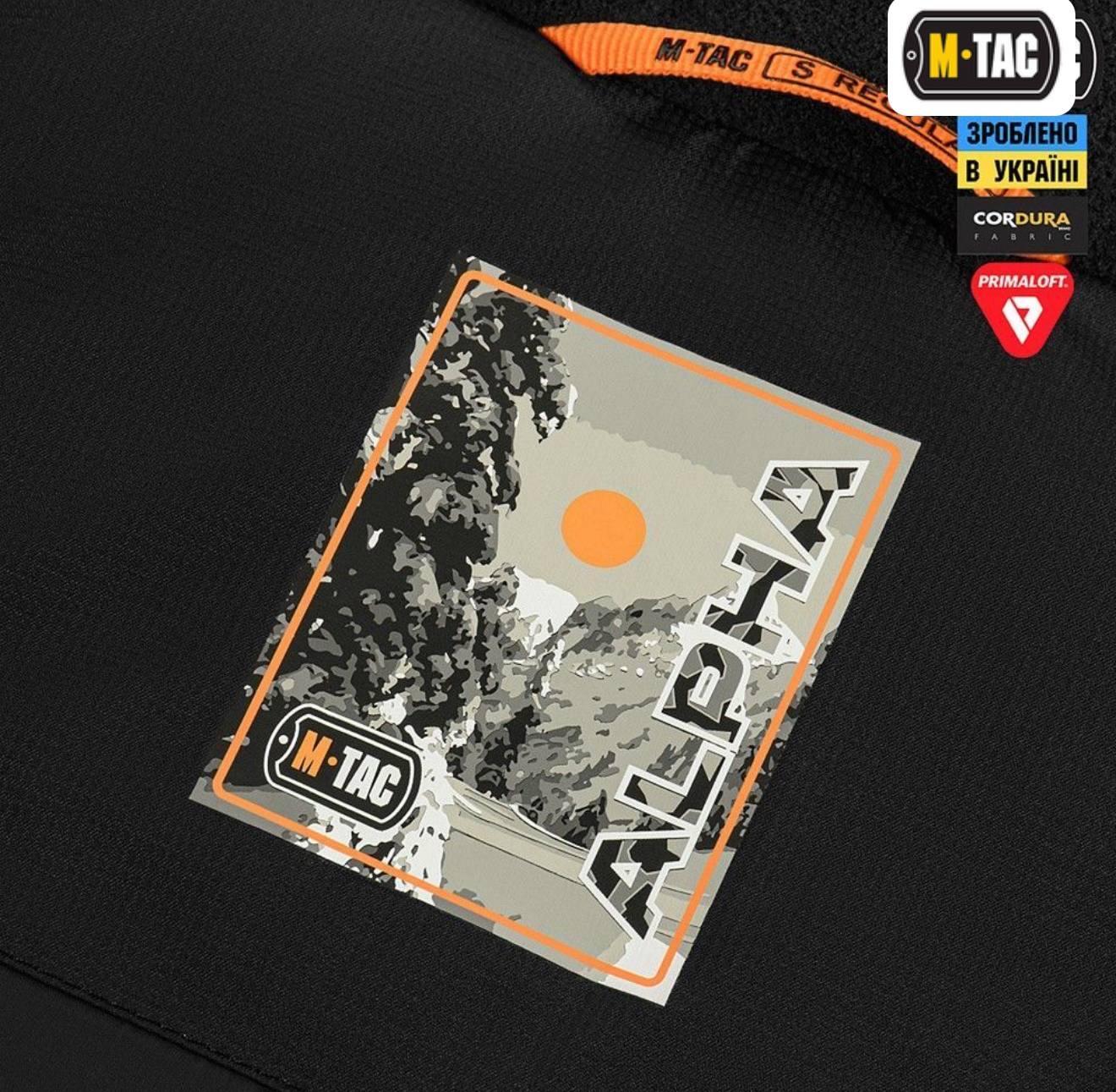 Куртка зимова M-Tac Alpha Basic Primaloft Black - Зображення 2