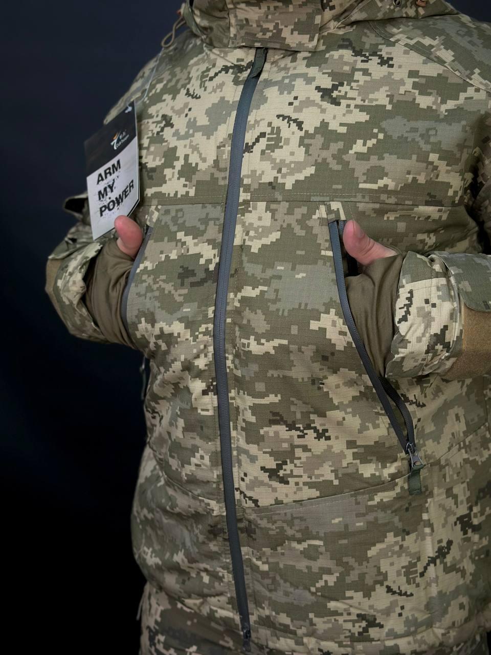 Тактична військова тепла зимова куртка Call Dragon 3.0 на Omni Heat Піксель - Зображення 6