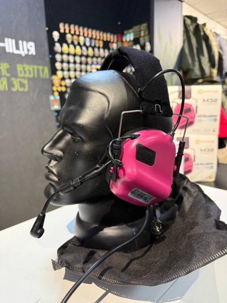 Активна гарнітура Earmor M32 Mod, Рожевий, З наголів'єм, 22, Single