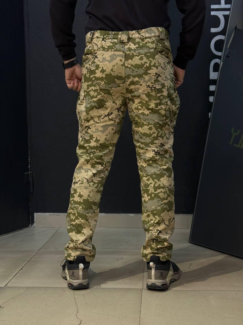 Костюм Soft-Shell піксель-камуфляж Утеплений на флісі - Зображення 4