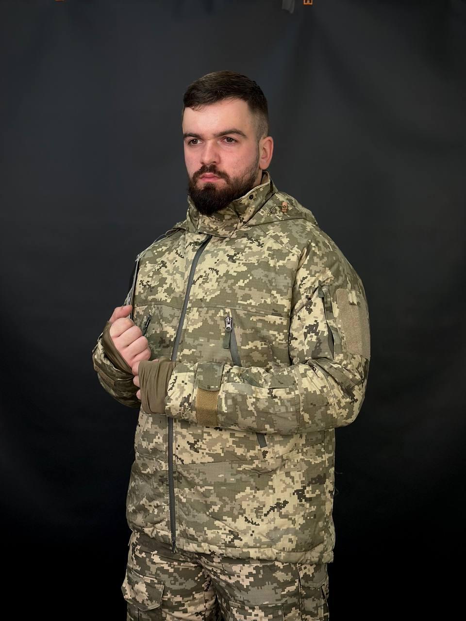 Тактична військова тепла зимова куртка Call Dragon 3.0 на Omni Heat Піксель - Зображення 13