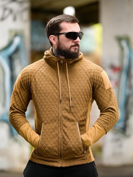 Тактичний флісовий светр polar tactical койот