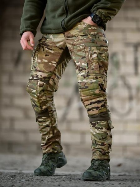 Зимові штурмові тактичні штани tomahawk tactical мультикам