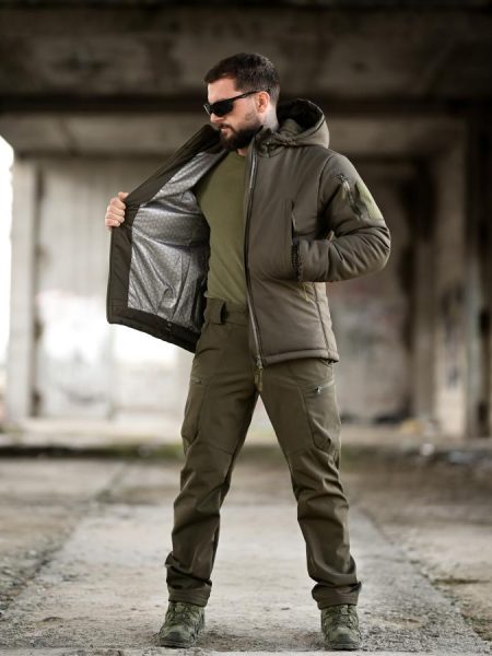 Зимовий тактичний костюм pancer олива