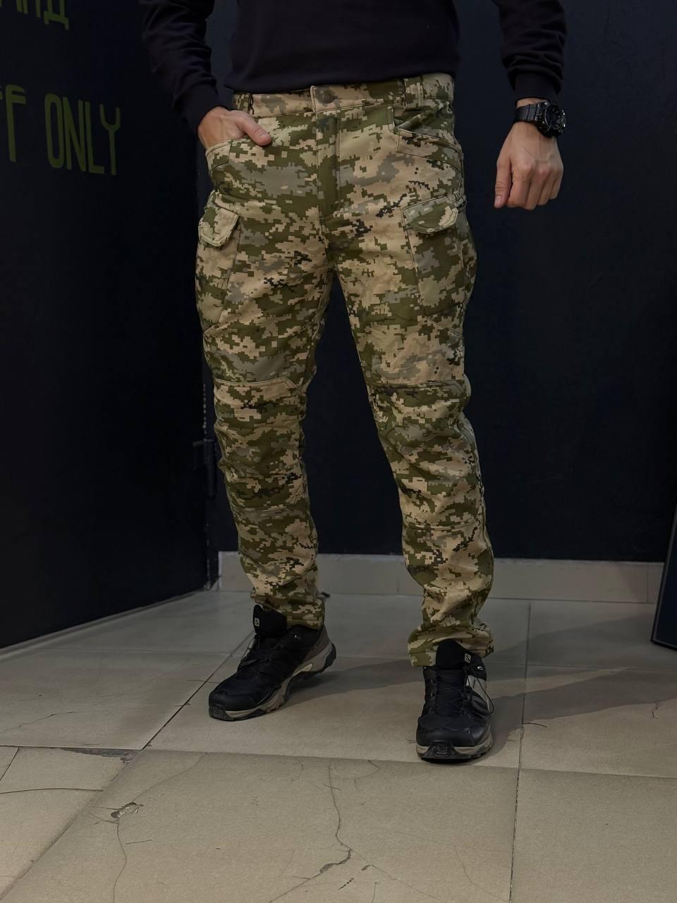 Костюм Soft-Shell піксель-камуфляж Утеплений на флісі - Зображення 7