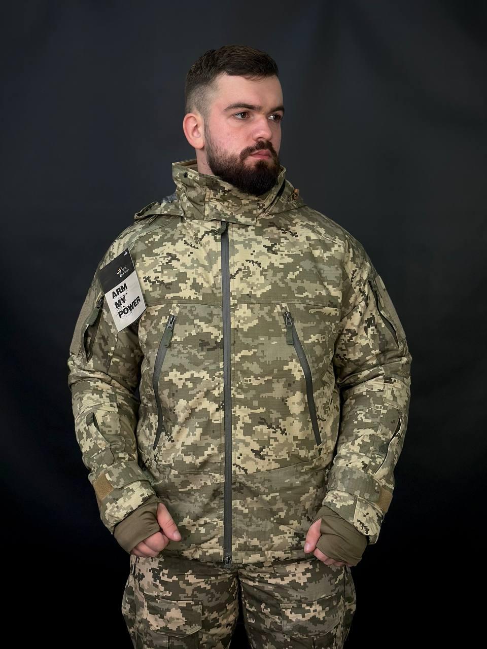 Тактична військова тепла зимова куртка Call Dragon 3.0 на Omni Heat Піксель - Зображення 14
