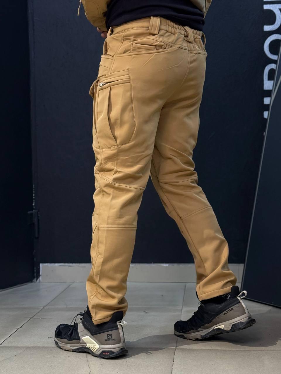 Костюм Утеплений Soft Shell Койот на флісі Qutdoor Equipment - Зображення 4