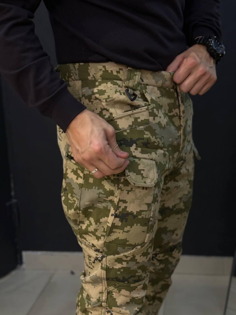 Костюм Soft-Shell піксель-камуфляж Утеплений на флісі - Зображення 10