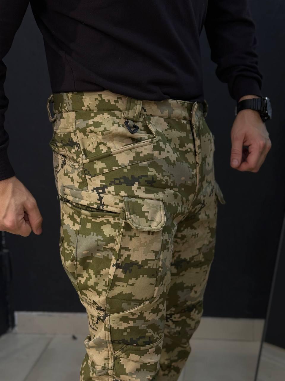 Костюм Soft-Shell піксель-камуфляж Утеплений на флісі - Зображення 6