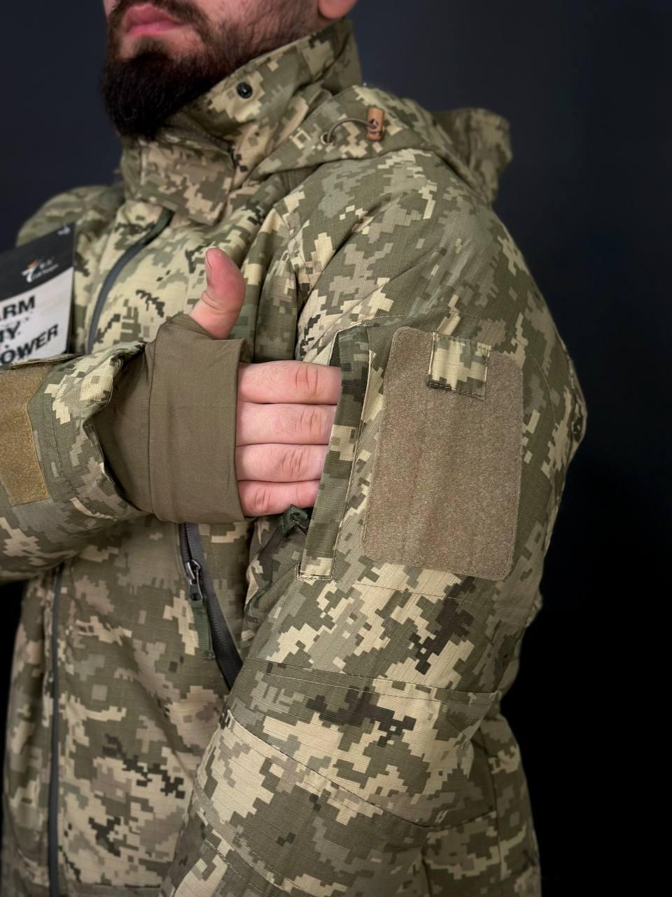 Тактична військова тепла зимова куртка Call Dragon 3.0 на Omni Heat Піксель - Зображення 10