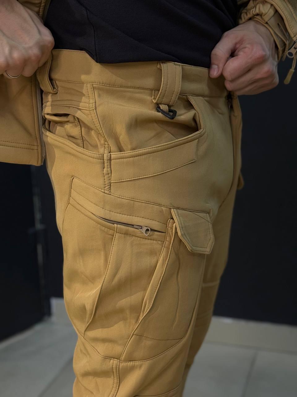 Костюм Утеплений Soft Shell Койот на флісі Qutdoor Equipment - Зображення 3