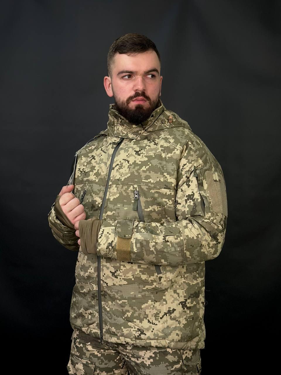 Тактична військова тепла зимова куртка Call Dragon 3.0 на Omni Heat Піксель - Зображення 7