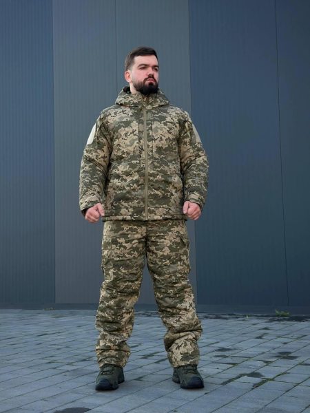 Тактичний військовий теплий зимовий коcтюм Call Dragon на Omni Heat Піксель