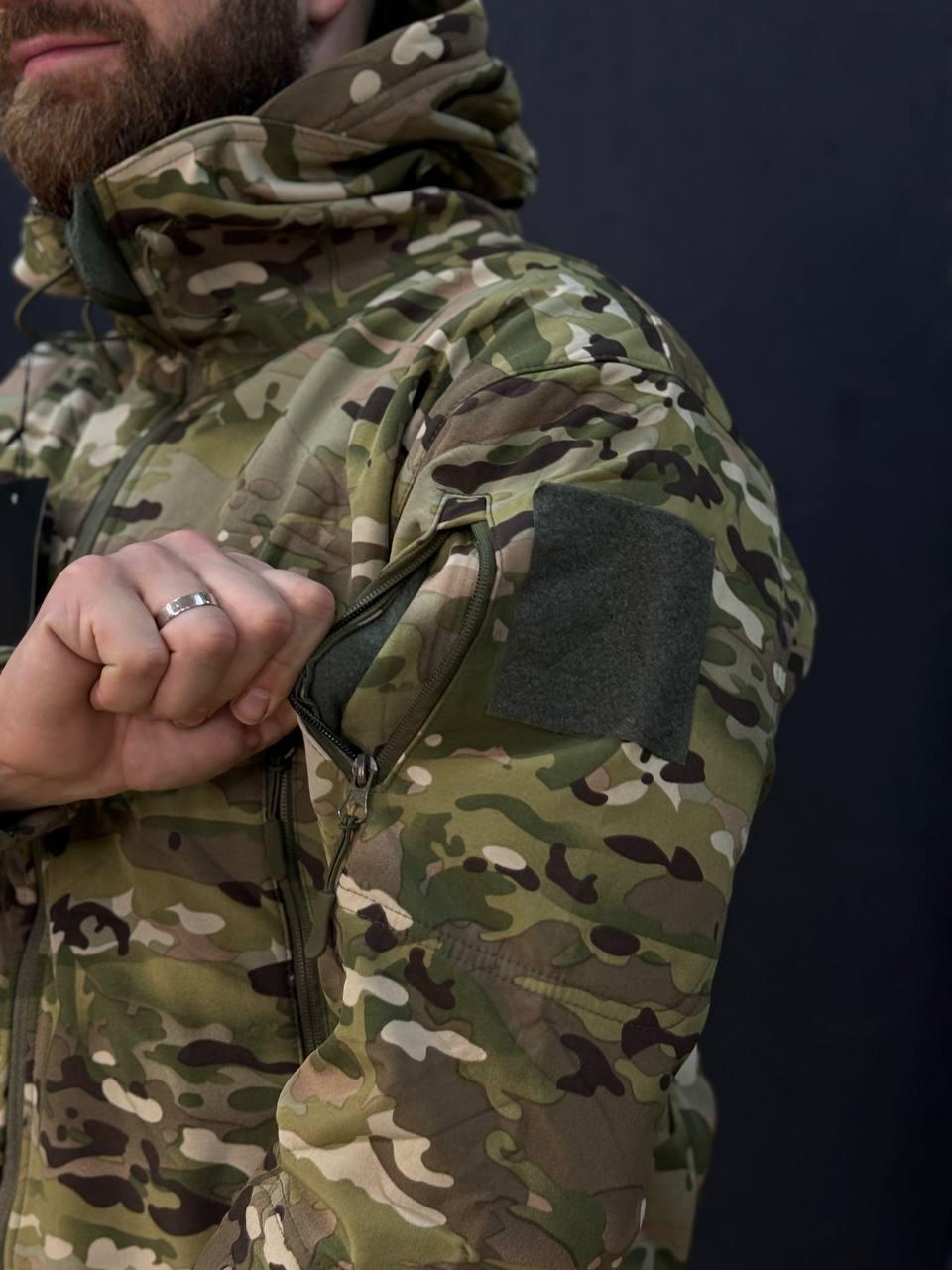 Костюм Утеплений Soft Shell Мультикам на флісі Qutdoor Equipment - Зображення 9