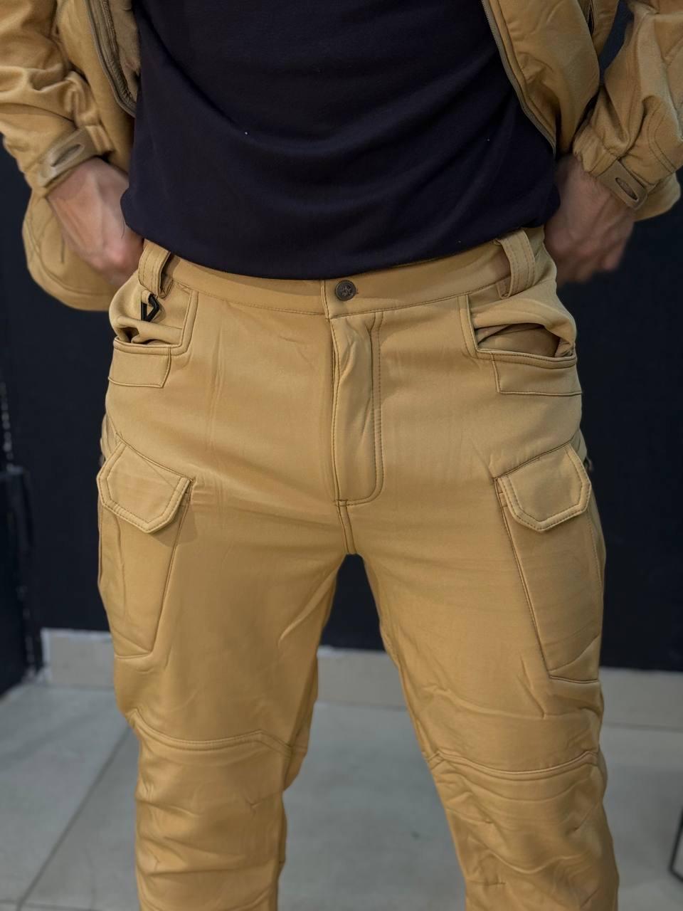 Костюм Утеплений Soft Shell Койот на флісі Qutdoor Equipment - Зображення 9