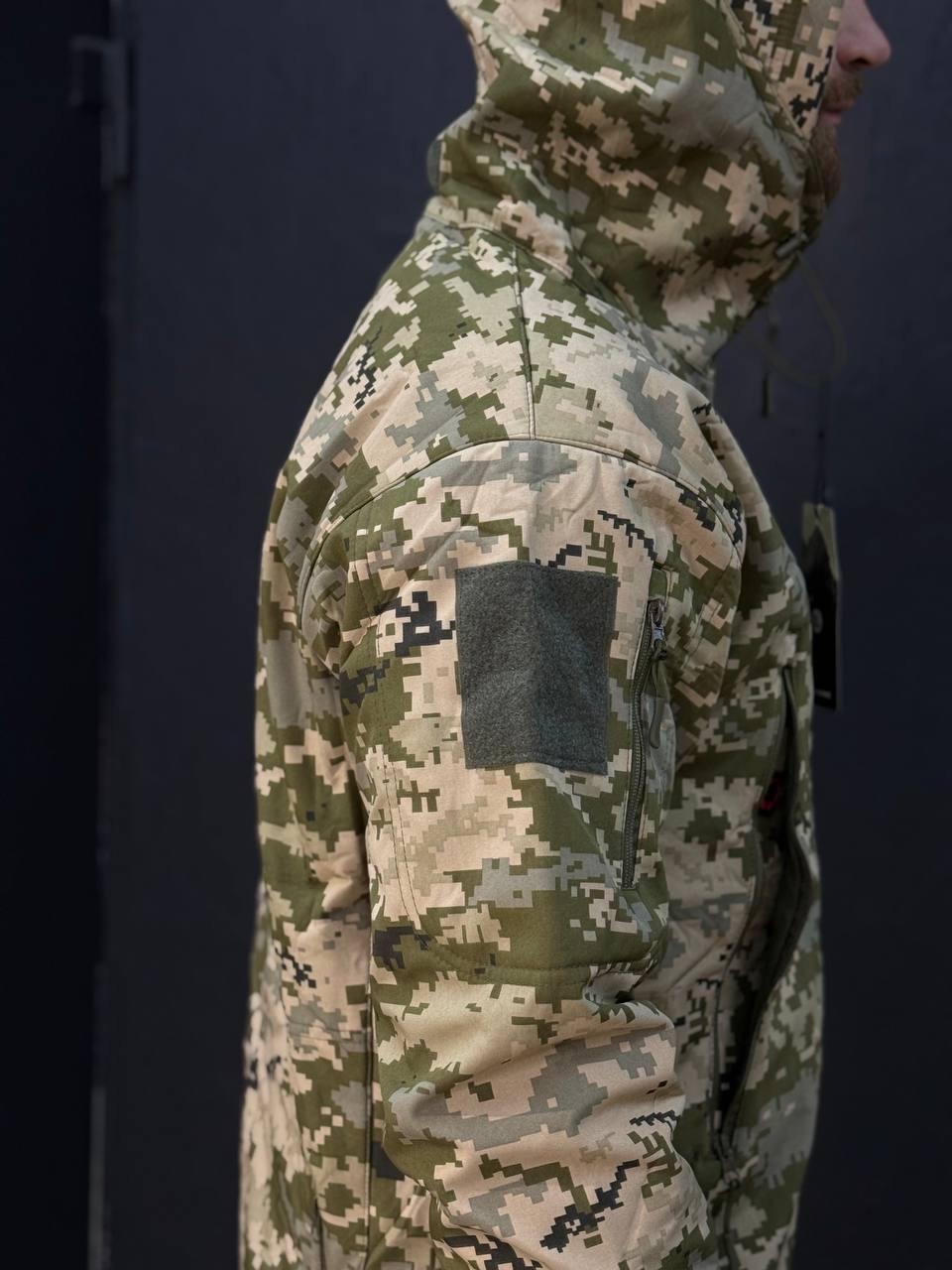 Костюм Soft-Shell піксель-камуфляж Утеплений на флісі - Зображення 9