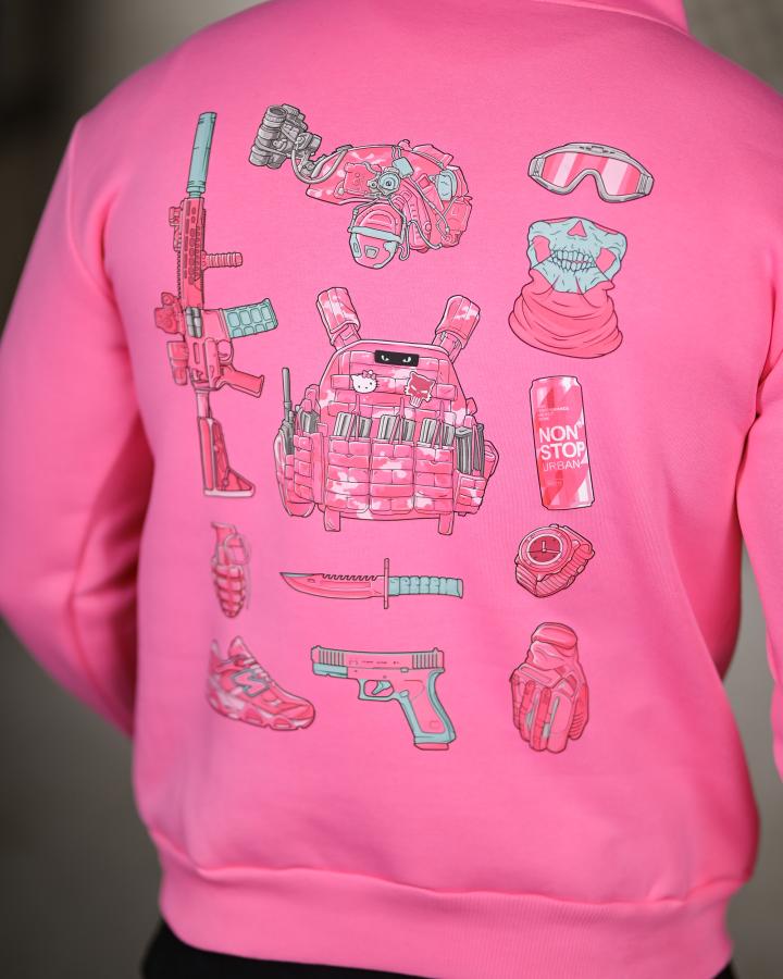 Мілітарі худі на флісі genesis pink - Зображення 5