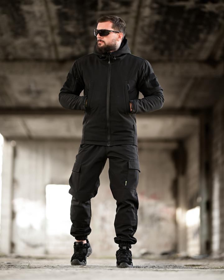 Зимній тактичний костюм progress 7.62 чорний