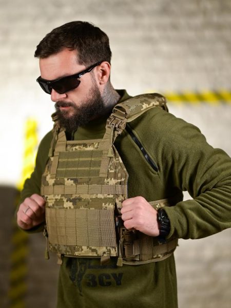 Плитоноска plate carrier 4 точки скидання піксель