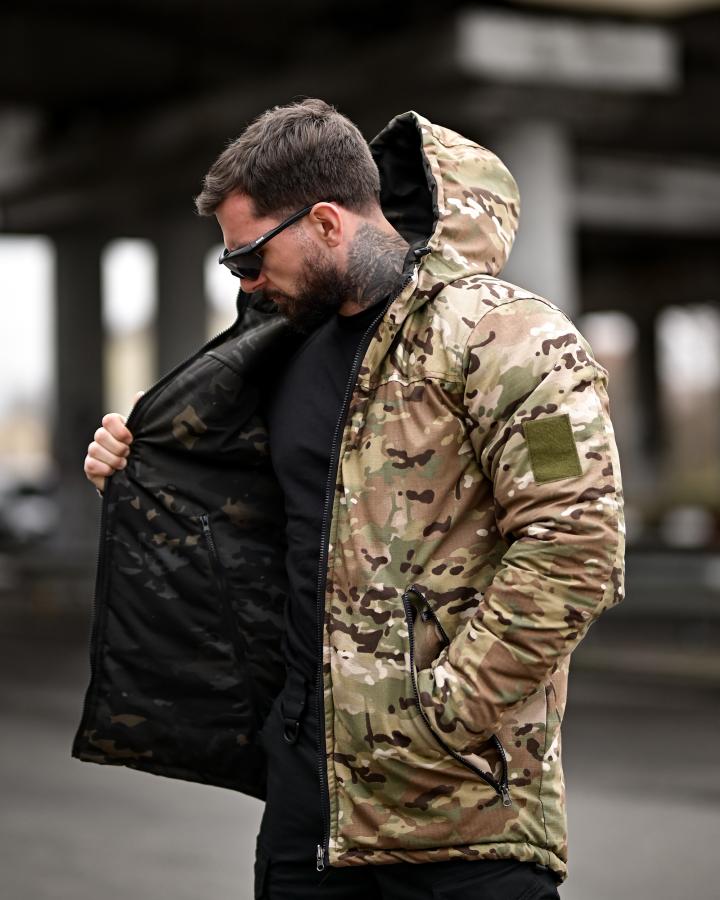 Зимня двостороння тактична куртка chameleon - Зображення 8