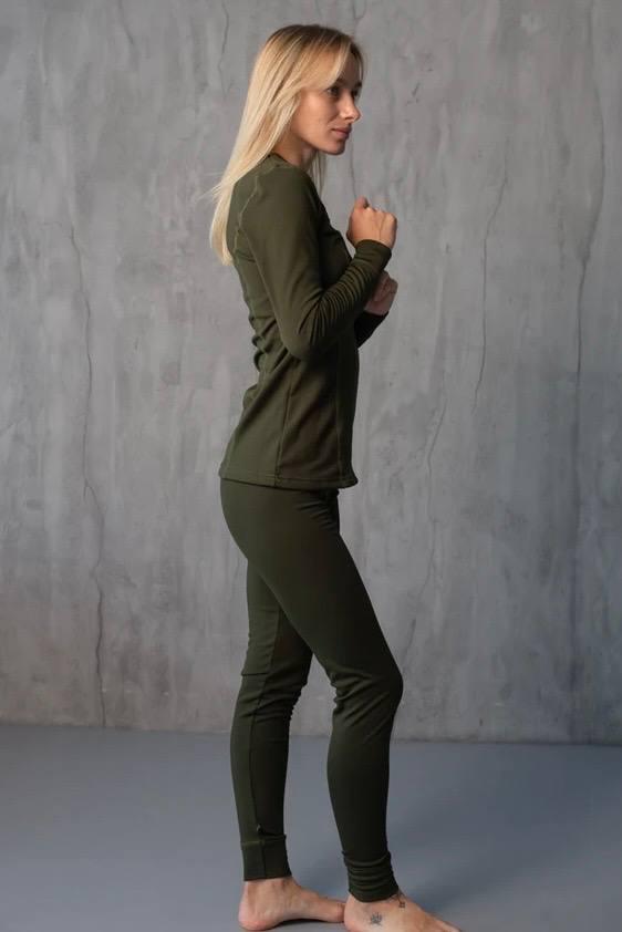 термобілизна жіноча олива military - Зображення 2