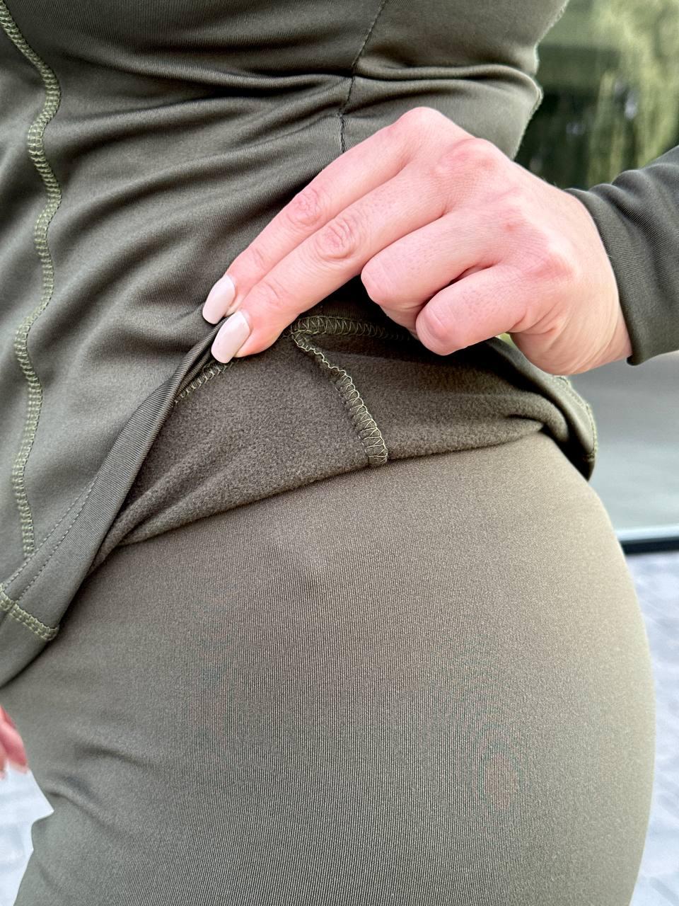 термобілизна жіноча олива military - Зображення 4