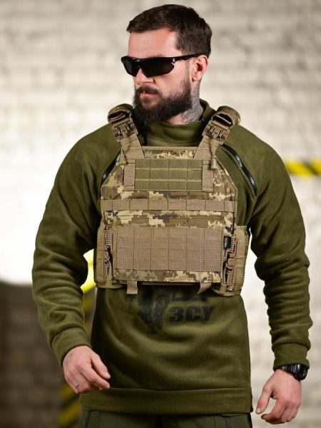 Плитоноска plate carrier 4 точки скидання піксель
