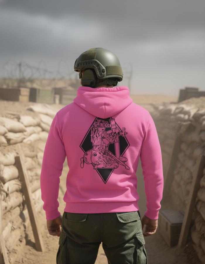 Мілітарі худі на флісі genesis mina pink