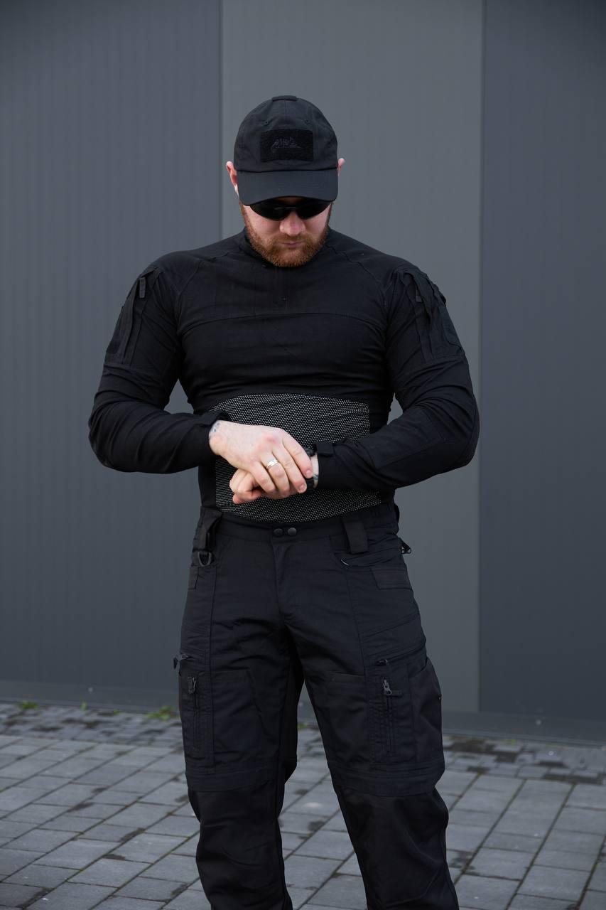 Тактична бойова сорочка убакс Чорний - Зображення 3