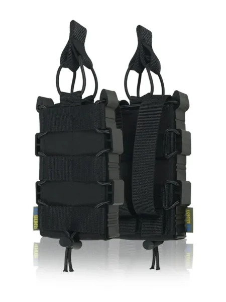 Жорсткий посилений тактичний підсумок Kiborg GU Single Mag Pouch Black