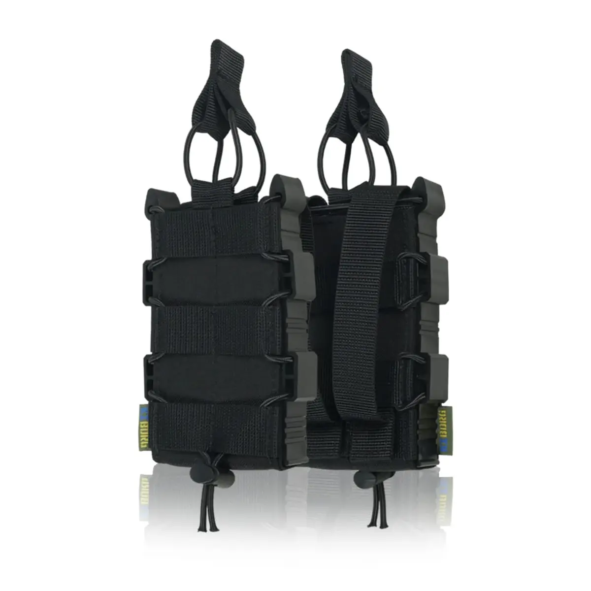 Жорсткий посилений тактичний підсумок Kiborg GU Single Mag Pouch Black - Зображення 6