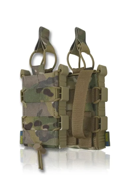 Жорсткий посилений тактичний підсумок Kiborg GU Single Mag Pouch Black