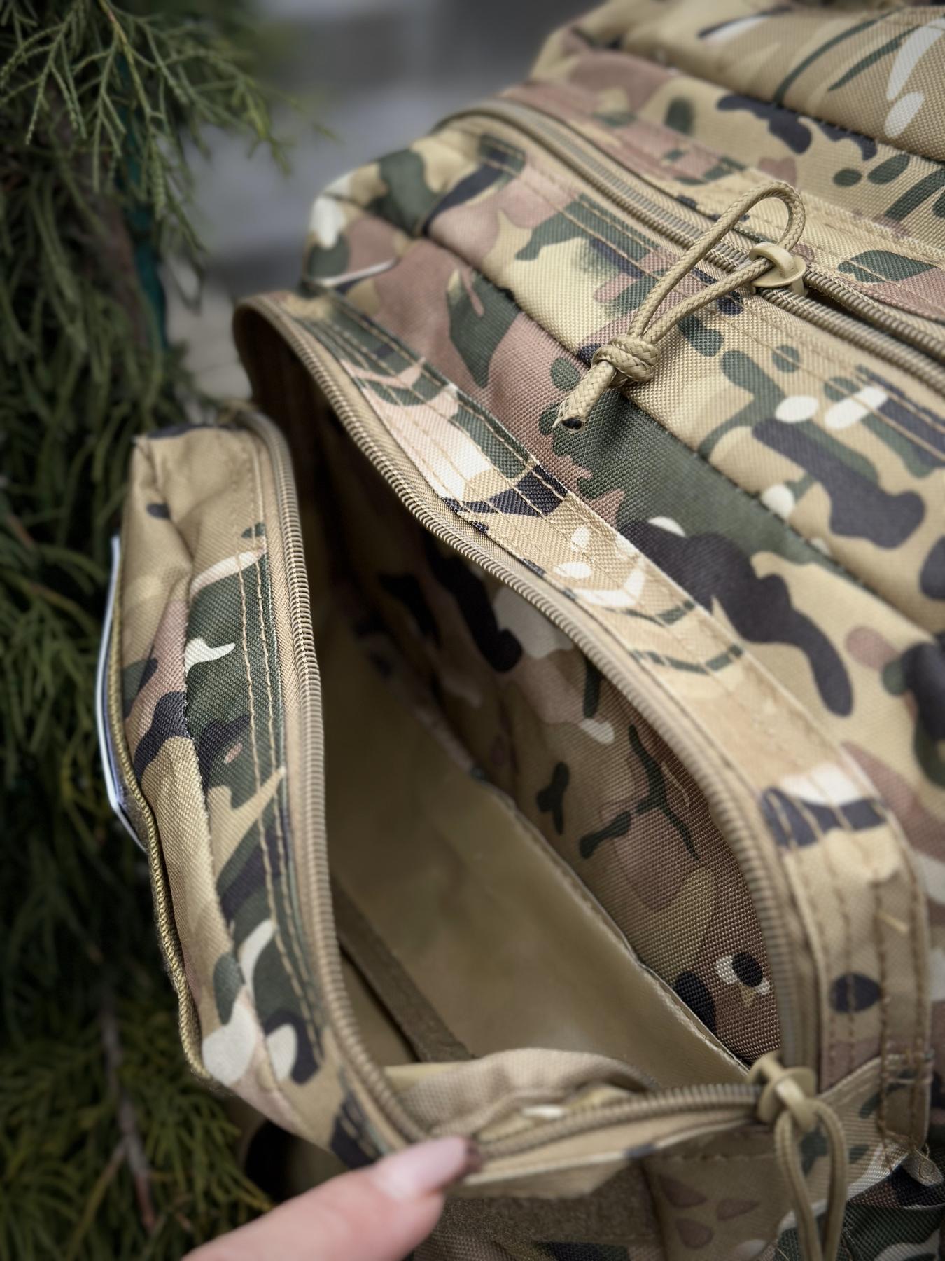 Тактичний військовий штурмовий рюкзак на 45л Мультикам - Зображення 4