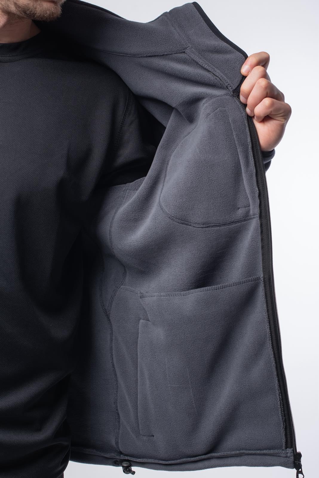 Кофта флісова Polartec Military Grey, сірий - Зображення 4