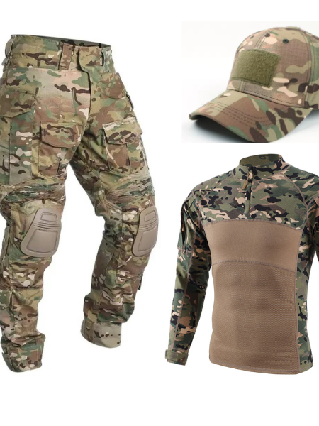 Тактичний військовий костюм G3 3в1 Штани Idogear + Убакс  + Бейсболка Мультикам