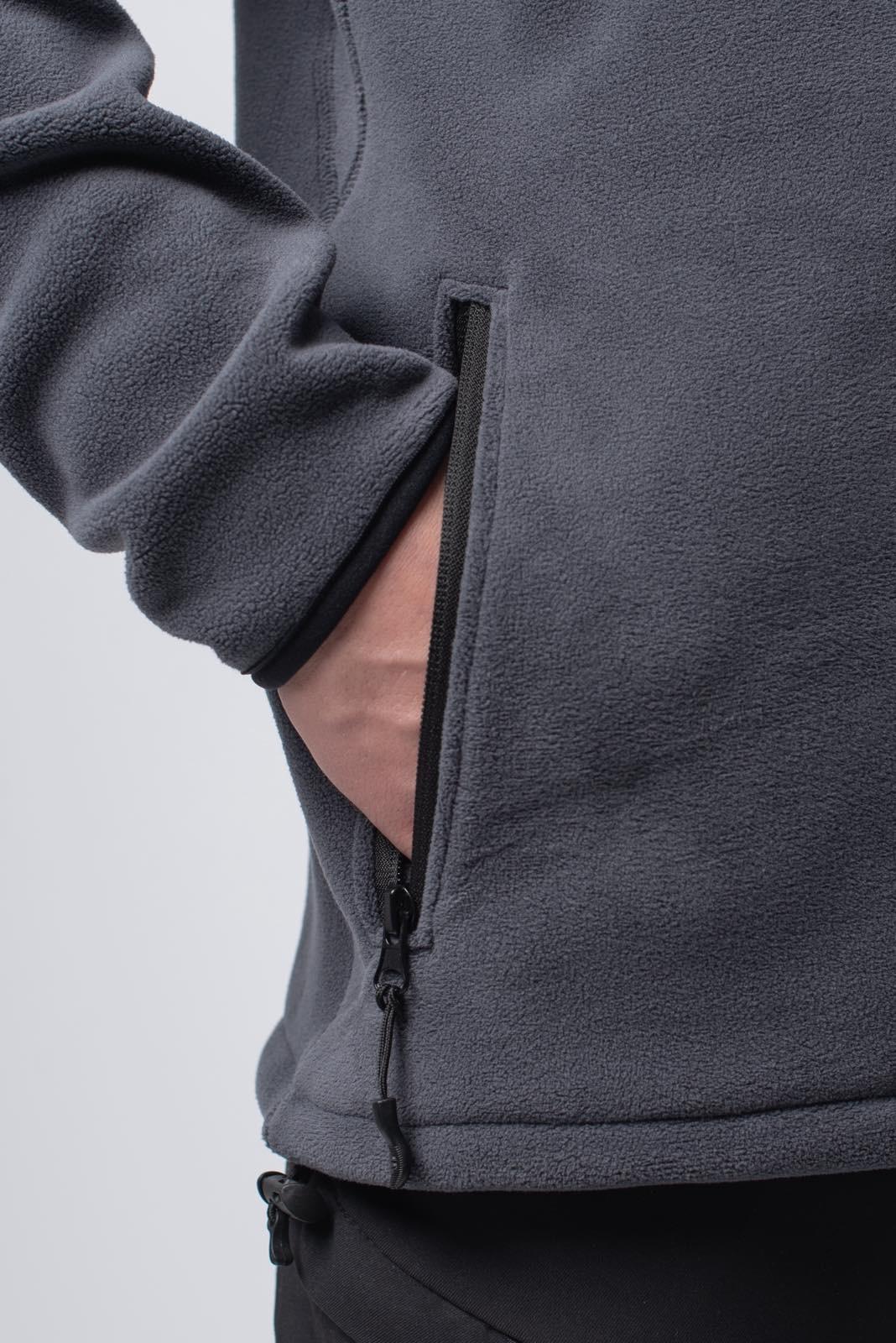 Кофта флісова Polartec Military Grey, сірий - Зображення 3