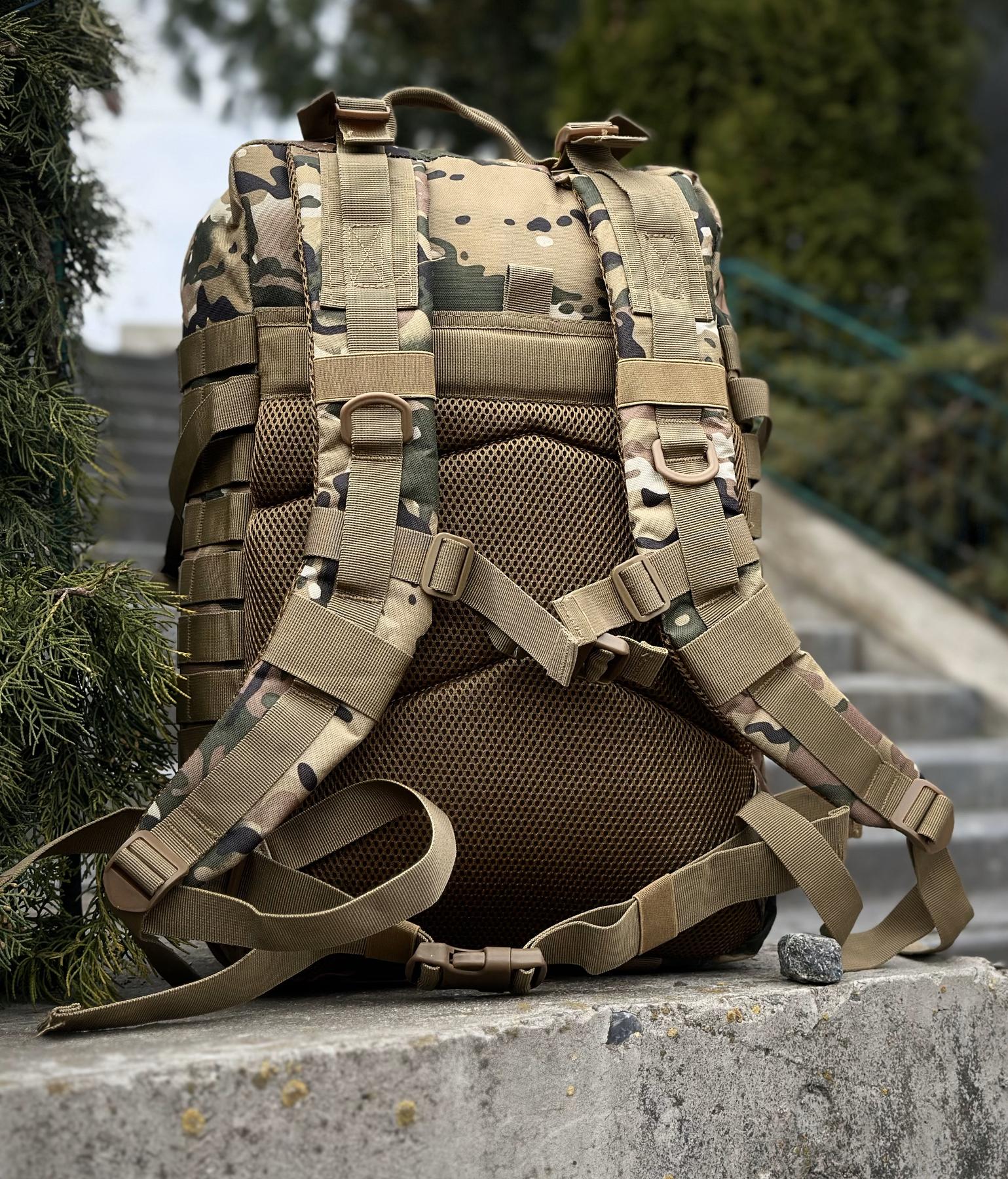 Тактичний військовий штурмовий рюкзак на 45л Мультикам - Зображення 5